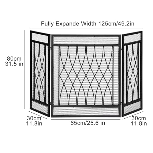 Barrera decorativa de metal para sala de estar con acabado clásico 4