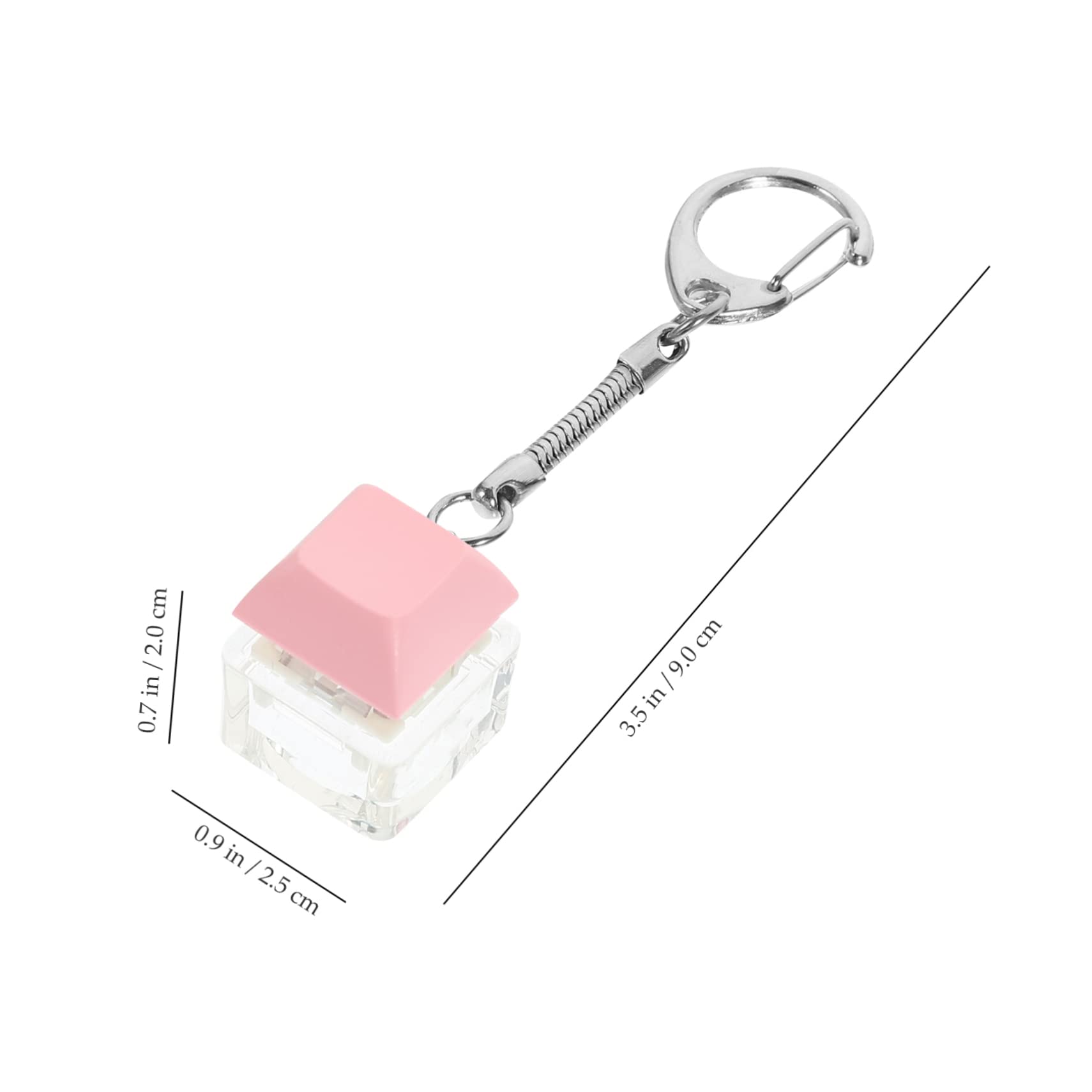 BESPORTBLE Prova Teechain ​​albero Sottile Tastiera Portachiavi Catena Chiave Decorazione Chiave Keeychain Titolare Delle Chiavi Carina Key Chain Ciondoli Per Borsa Acrilico