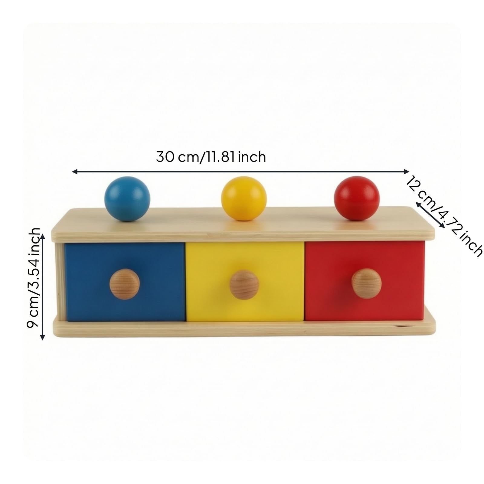 Qianly Scatola di Persistenza Degli Oggetti Educativo Gioco Della Persistenza Dell'oggetto Motricità Fine Scatola per Educatori, Casa