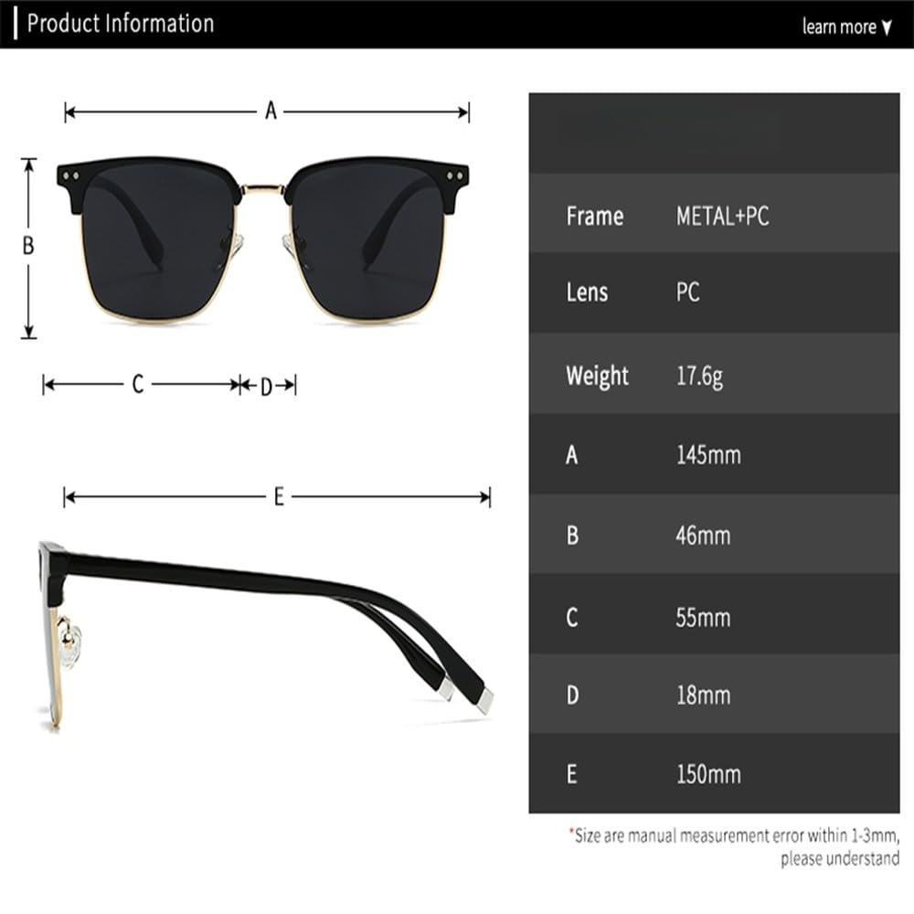 Gafas de sol polarizadas para hombre, gafas de sol para y estilo urbano Influ