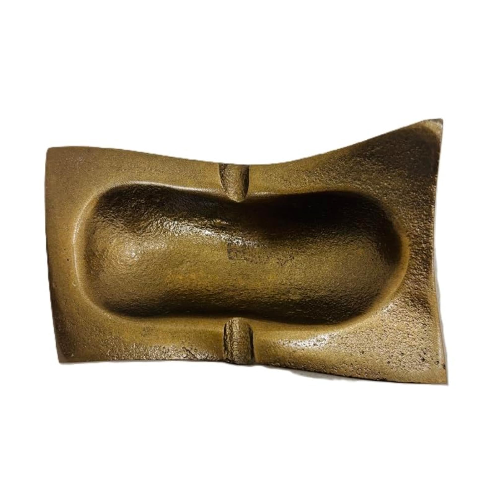Golden Tableware Ashtray, Hand-built Rich Metal Design