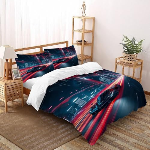 Parure de lit king racing avec impression haute définition durable - 3