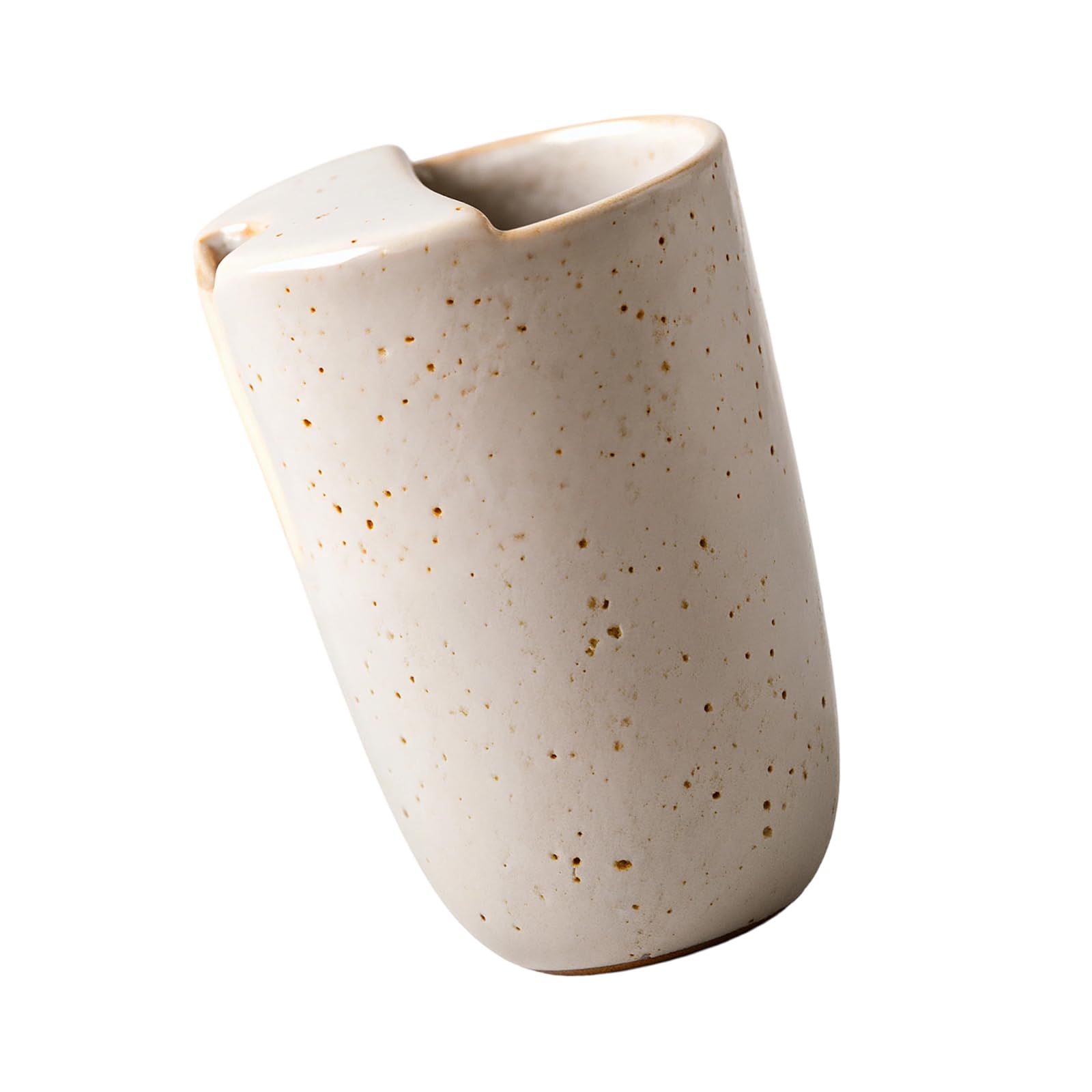 Buxuaaaa Ceramic Drinking Mug with Special Straw Insertion Hole Beverage Cup Espresso Drinkware Gifts for Coffee Enthusiasts