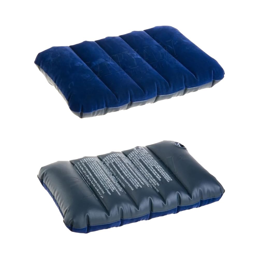 Estervig Travel Air Pillow 2 Pcs – Inflatable Velvet Cushion for Camping, Train, & Airplane – Soft, Lightweight, Comfortable Backpacking & Sleeping Pillow-image-26