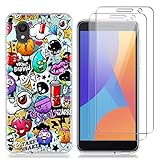 [Alta sensibilidad y definición] - El protector de pantalla para Alcatel 1 (2021) ultra delgado es muy sensible al tacto,la película es clara al 99% HD,proporciona un efecto visual claro y mantiene las imágenes brillantes y coloridas,como si no tuviera un protector de pantalla en la pantalla.