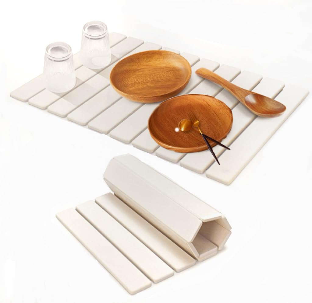 Large Stone Dish Drying Mat for Kitchen Counter, 24