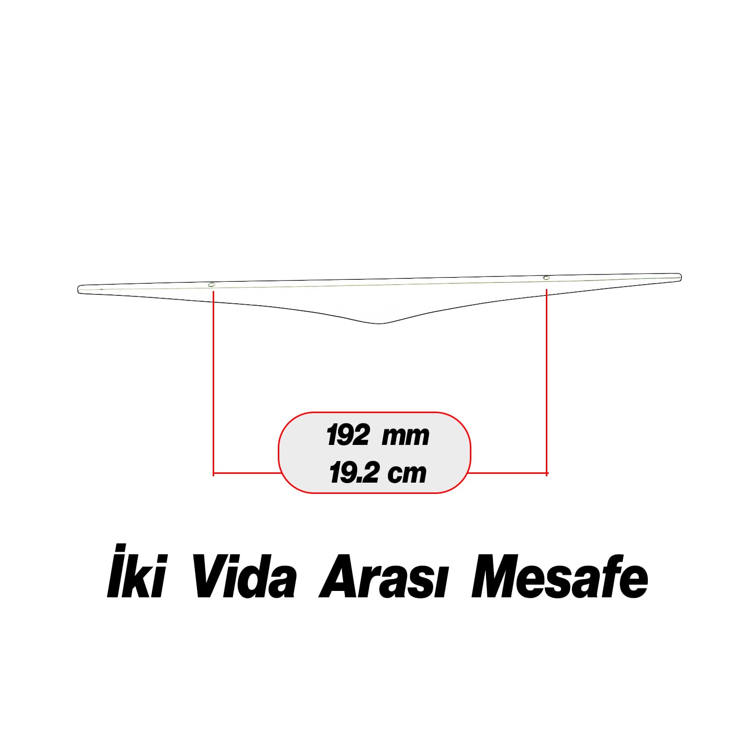 Antik Gümüş Metal Kulp 192 mm - 19.2 cm Mobilya Çekmece Mutfak Dolabı Dolap Kulpları Kulbu Kulpu