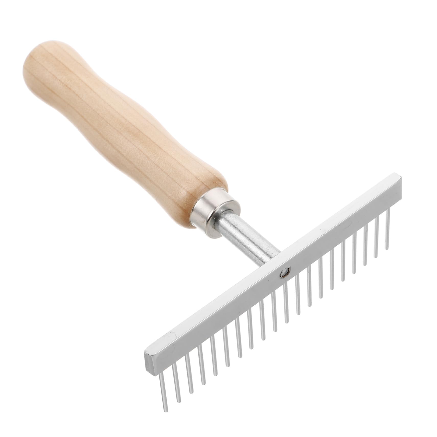 Horse Grooming Brushes,Equestrian Cleaning Brush,Dog Brush Fur Remover Tool,with Wooden Handle,for Dogs Horses Cow Sheep Cattle