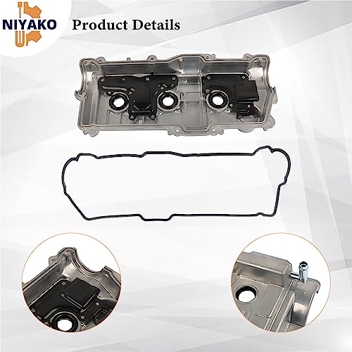 Image of Left Engine Valve Cover with Gasket Replacement# 11202-62050 264-978 Fit 1995-2004 Tacoma 4Runner T100 Tundra 3.4L