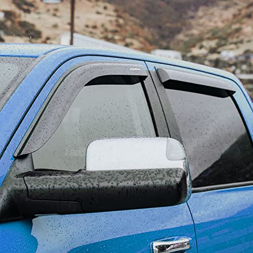 Goodyear Shatterproof Side Window Deflectors for Dodge RAM 2500 3500 2019-2026 Crew Cab, Tape-on Rain Guards, Window Visors, Vent Deflector, Vent Visor, Truck Accessories, 4pcs- GY008818 by Goodyear - Image 4
