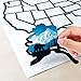 See Many Places RV State Sticker Map, 19x13 Travel Trailer Decals, 50 States