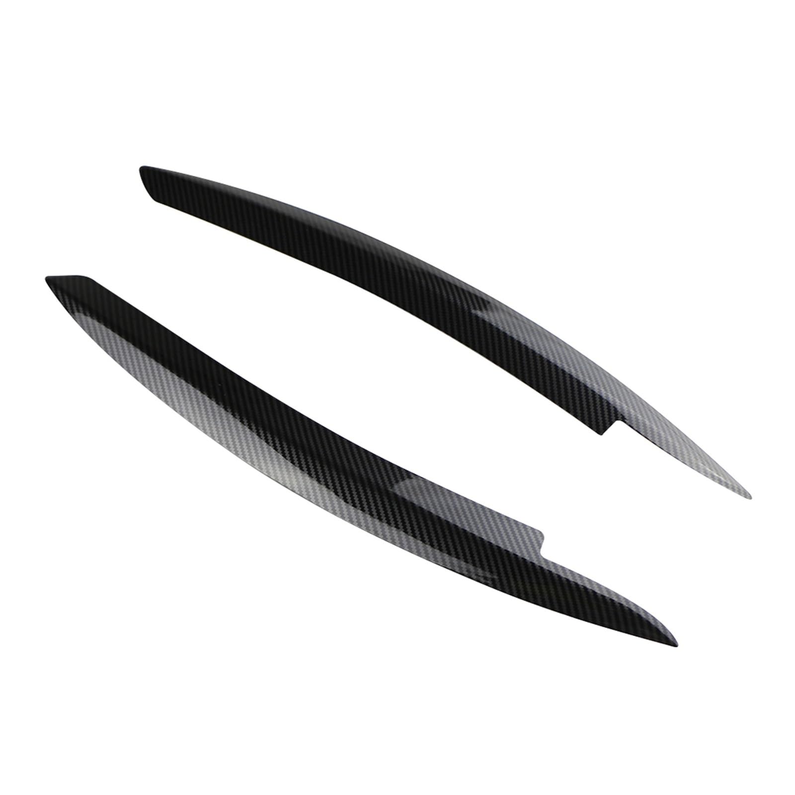 Qchbkj ABS Headlight EyebrowCar Head Light Eyelids Cover Trim Stickers Compatible for Golf 6 VI MK6 GTI GTR GTD 2008-2013(Type2)