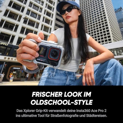 Insta360 Ace Pro 2 Xplorer-Bundle Silber - 8K Action-Cam mit Leica Objektiv – Ansicht 2