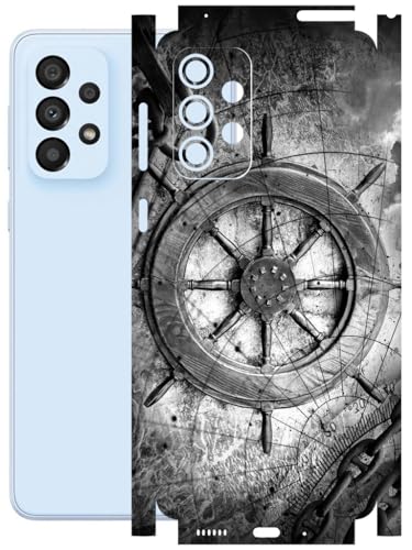 Image of AtOdds - Full Body Back Screen Guard Protector Film - Lamination Wrap Skin Sticker Compatible with Samsung Galaxy A33 (5G) | Scratchproof Matte Finish (Voyage)