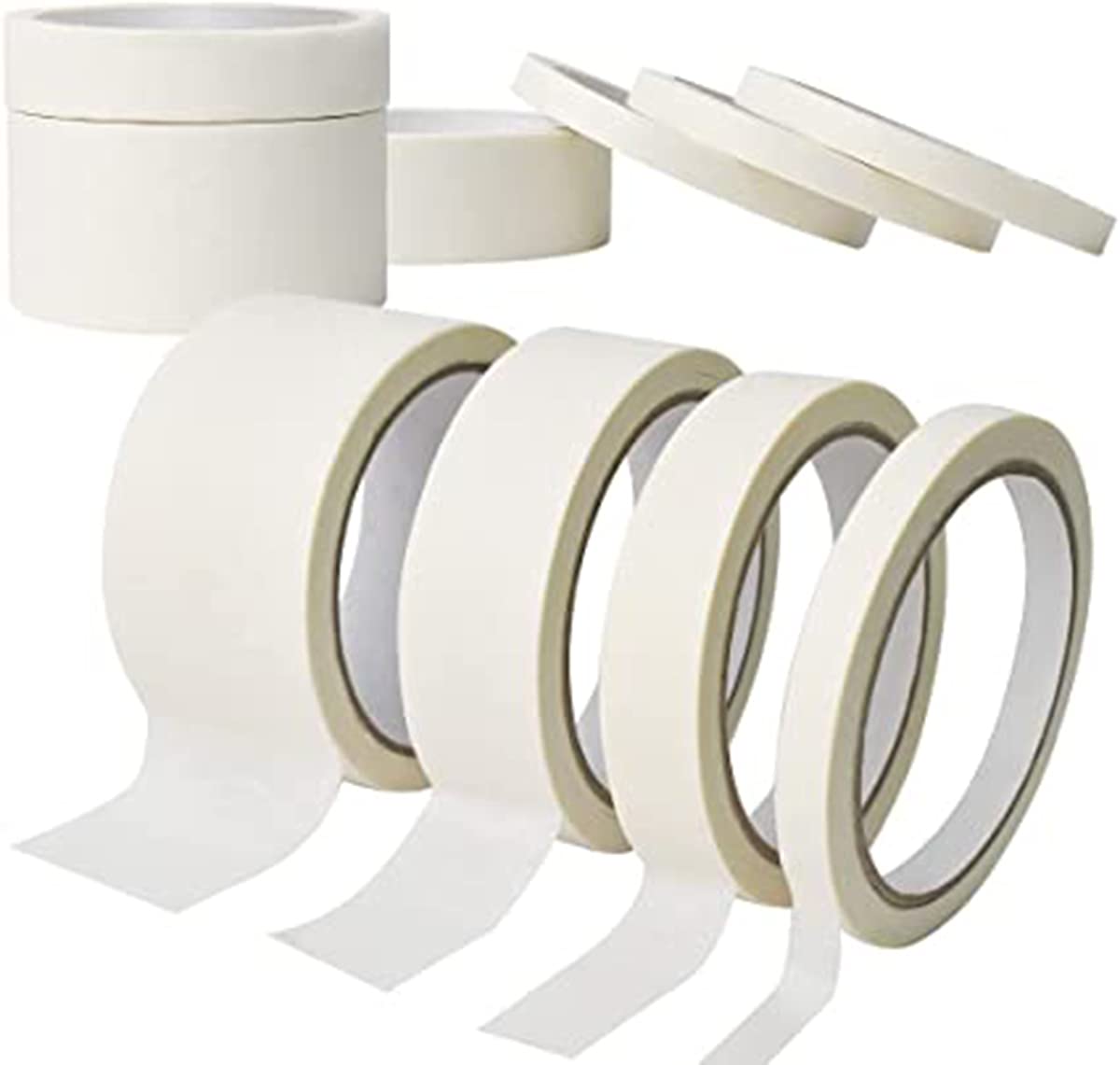 Masking Tape for Painting, 10 Pack Artist Decorators Masking Tape for Decorating Models Walls Spray DIY Painter's Tape