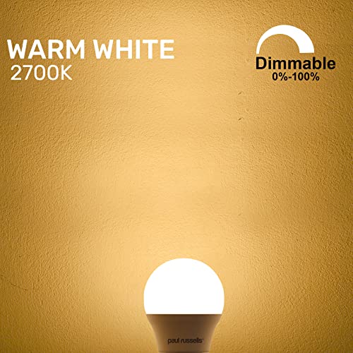 paul russells LED Golf Ball, Small Bayonet Fitting Dimmable Light, 5.5W B15 G45 LED Bulbs, 40w Equivalent, 2700K Warm White - Image 3