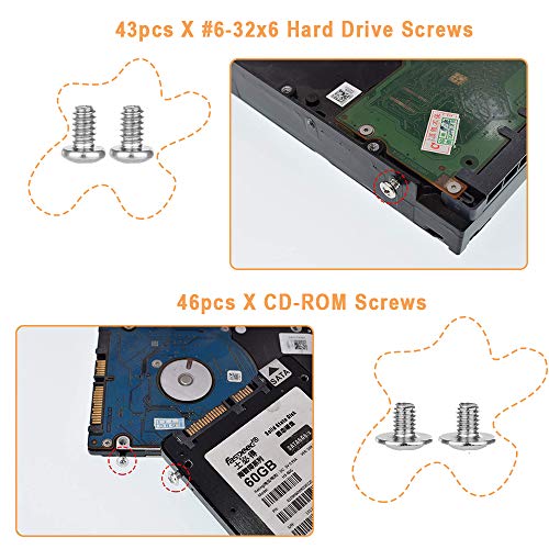 Bolatus 332 stuks persoonlijke computerschroeven, computerschroeven, standoffs, laptop, moederbord schroeven, set met… - Image 7