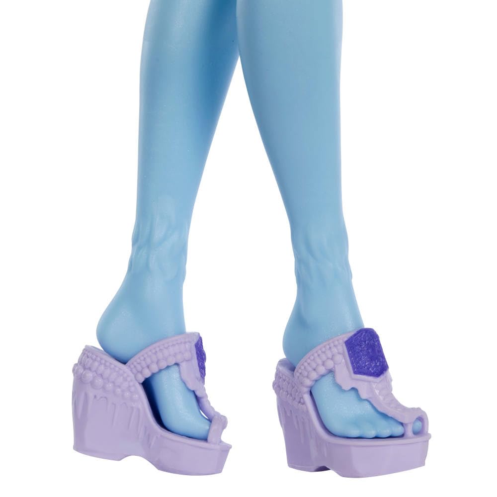 Monster High Self-Scare Secrets Abbey Bominable Muñeca | Set de accesorios con 13 sorpresas realistas: henna, pintura y manualidades de crochet, JHK44