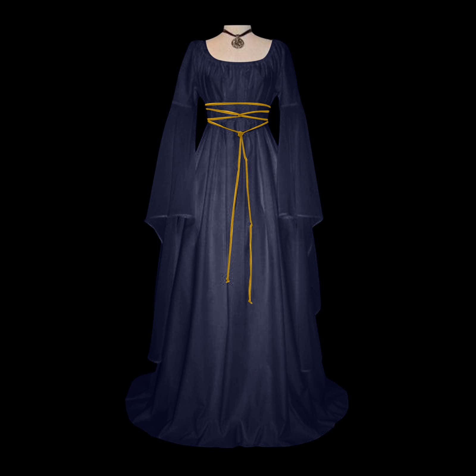 Abito Medievale Gotico In Pizzo Per Donna – Steampunk Vittoriano, Maniche Lunghe, Elegante Per Carnevale, Halloween, Cerimonie E Matrimoni, Taglie Forti