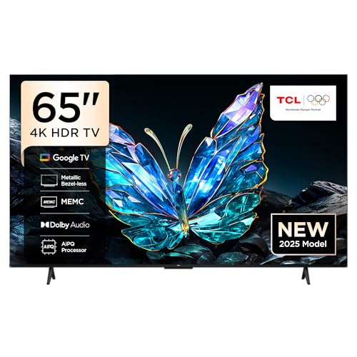 تلفزيون من تي سي ال بشاشة ٦٥ بوصة، بدقة 4K، موديل 65V6C، بتقنية HVA