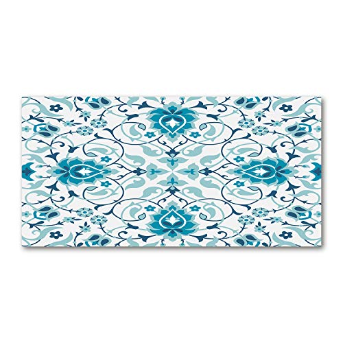 Toile motif arabe bleu Tulup 120x60 cm créez un salon zen unique