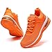 SKDOIUL Womens Gym Workout Trail Running Shoes for Athletic Tennis Walking Shoes mesh Breathable Comfort Fashion Sport Sneakers Orange Size 11