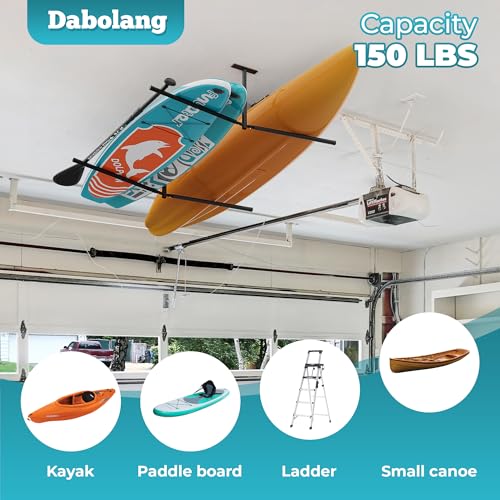 Dabolang CEILING LADDER STORAGE RACK Adjustable Ladder Ceiling Rack thumb #3