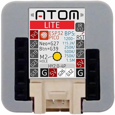 M5Stack ATOM Lite top view with pinout details