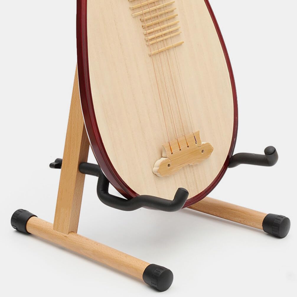 ibasenice Portachiara in Legno Supporto Pieghevole per Chitarra Acustica Classica ed Elettrica Stabile e Resistente per Esposizione e Trasporto