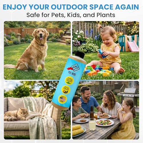 Image of Pee Hero Dog Turf Cleaner for Pet Urine Outdoor 16 oz Concentrate (Makes 2 Gallons Solution) | Pet Urine Odor Eliminator Concentrate| Turf Deodorizer for Pet Urine