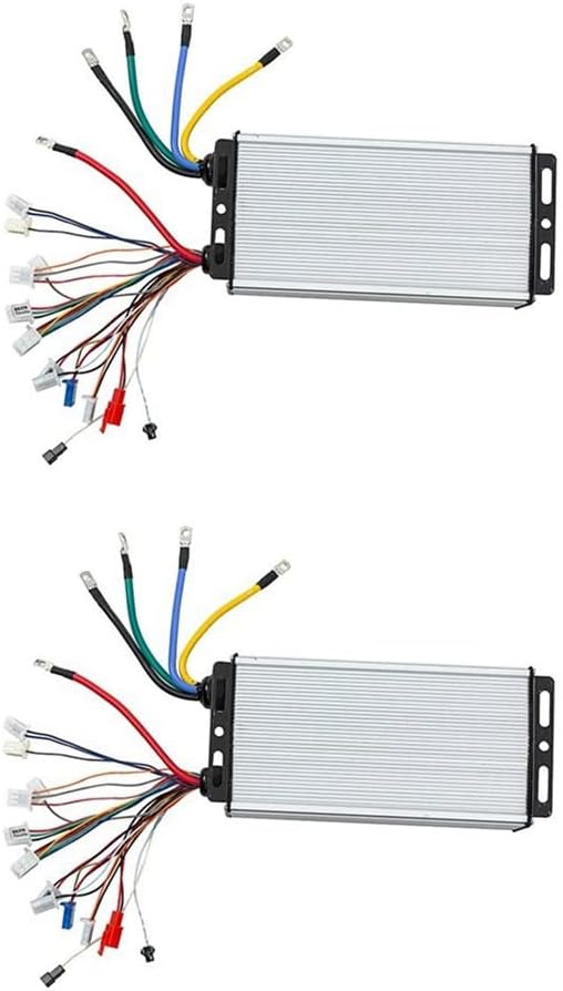 Vorfaove 2 x 48V 60V 72V 3000W Hub Motor Controller 24Mos MAX80A for Electric Bike E-Scooter Motorcycle Motor Controller Bldc