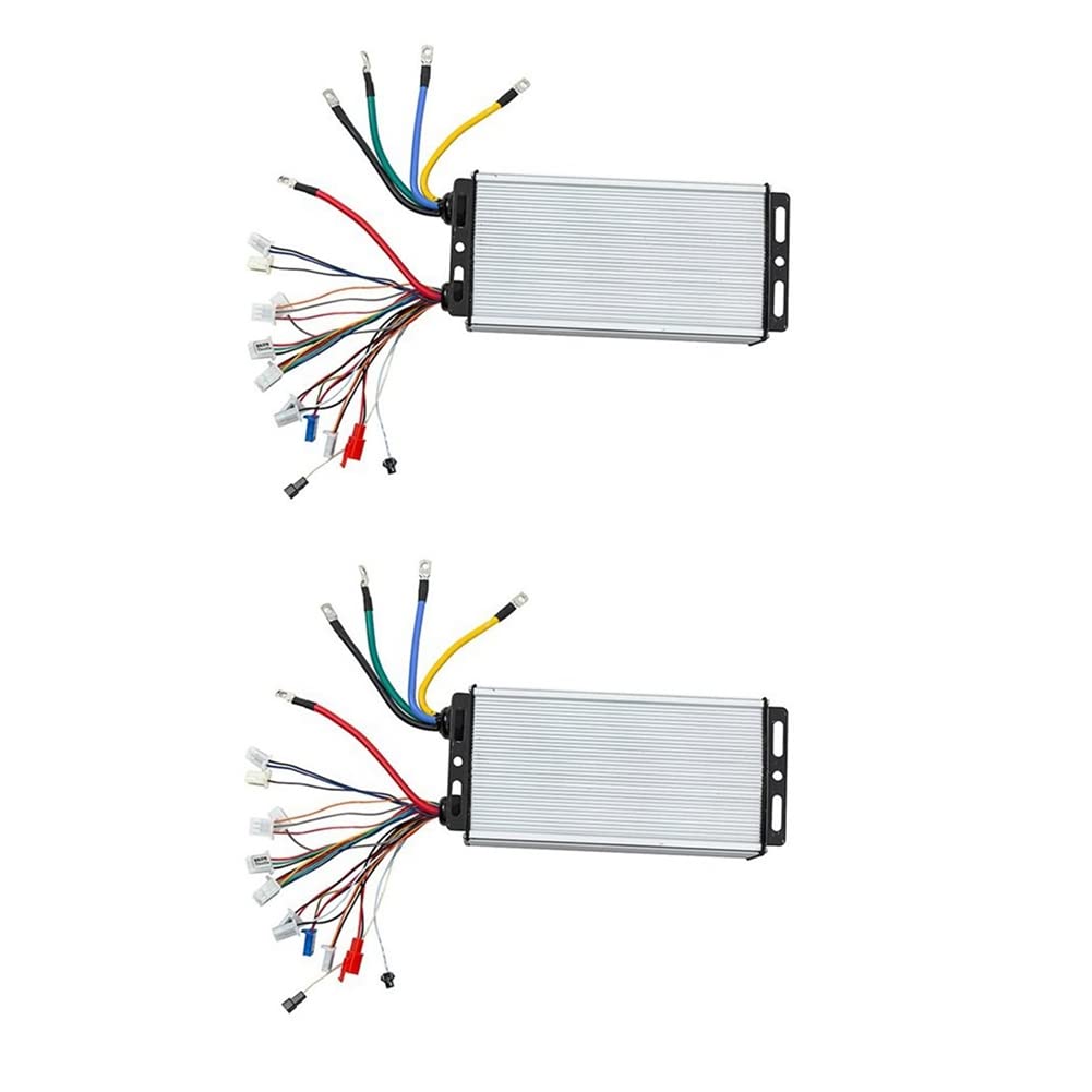 Vorfaove 2 x 48V 60V 72V 3000W Hub Motor Controller 24Mos MAX80A for Electric Bike E-Scooter Motorcycle Motor Controller Bldc