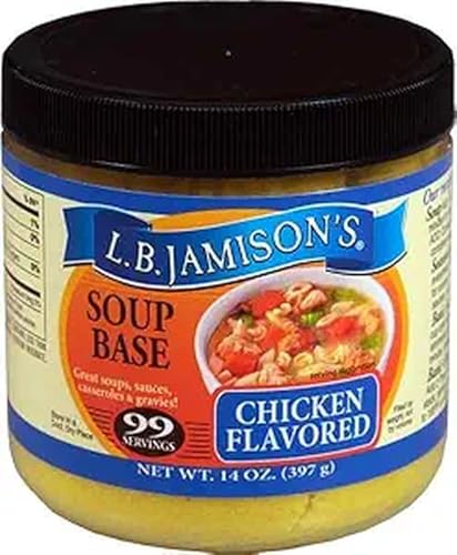 L.B. Jamison's Chicken Flavored Soup Base, 2-Pack 14 oz. Jars