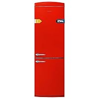 Cecotec Frigorifero Retrò Combinato Bolero CoolMarket Combi Origin 294+ Red E. 294L