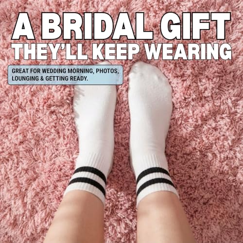 Image of Funky Junque Bride Crew Socks, Bachelorette Wedding Party Gift