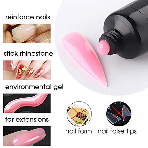 gel N?gel Kit 3 Farben Nagellack Gel kIt Nagelstudio Set f¨¹r Starter Gel Builder Set Gel Nagelverl?ngerung – Bild 4