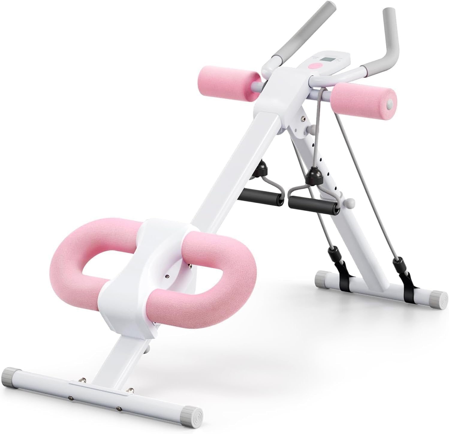 HoldOneLight Máquina Abdominal Ajustable, Equipo de Entrenamiento Abdominal para Casa con Protección de Rodillas, Máquina de Ejercicio Abdominales para Tonificar y Fortalecer el Core
