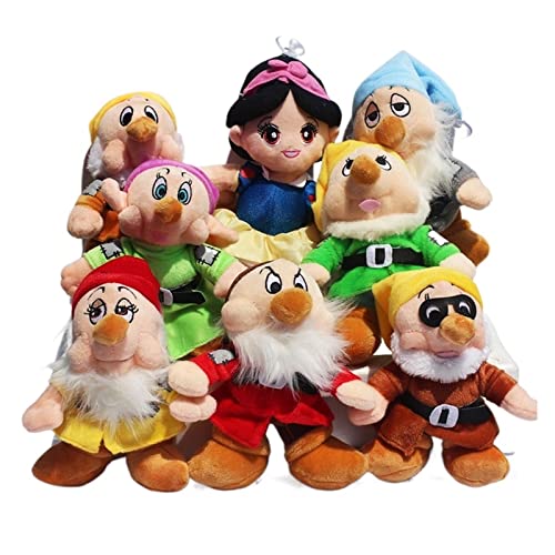 SMKOOP 8 unids/Lote Princesa Blancanieves y los Siete enanitos Juguetes de Peluche muñecos de...