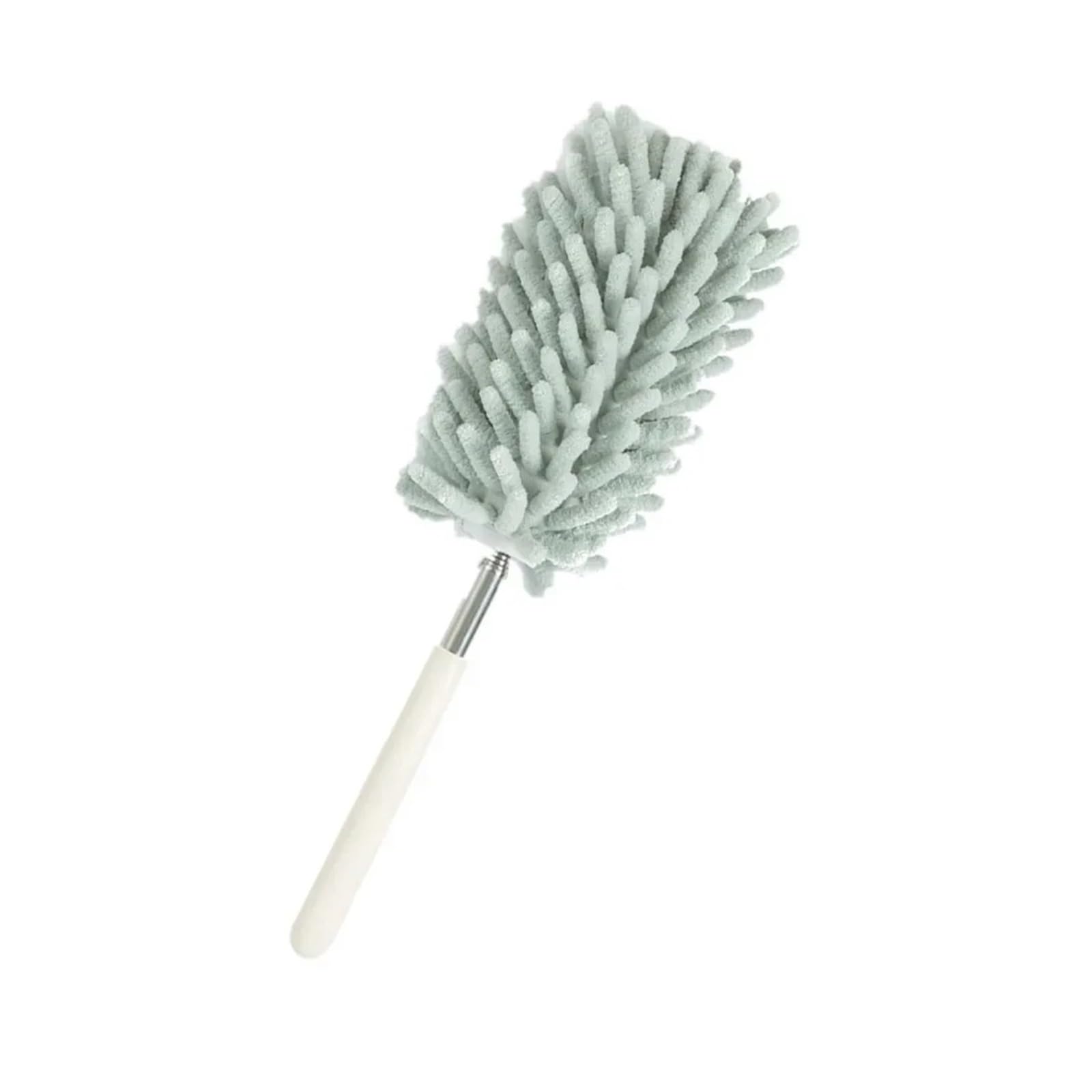 Duster Telescopic Lengthen Duster Microfiber Chenille Home Stainless Removal Steel Brush Ceiling Clean Multifunction(Color 3)