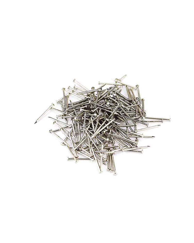 Tiny Wooden Nails for DIY Craft Projects, Antique Drawer Repairing, Mini Boxes Decorative Accessories[Set of 200pcs] (0.5inch/13mm, Silver)