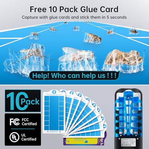 56% Off BURLAN Flying Insect Trap with UV Light & 10 Refills