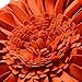 JWH Decorative Flower Throw Pillow Covers Round 3D Sunflower Pillow Cases Floral Pillowcase Handmade Cushion for Couch Bed Living Room Bedroom Decor 12 Inch Orange