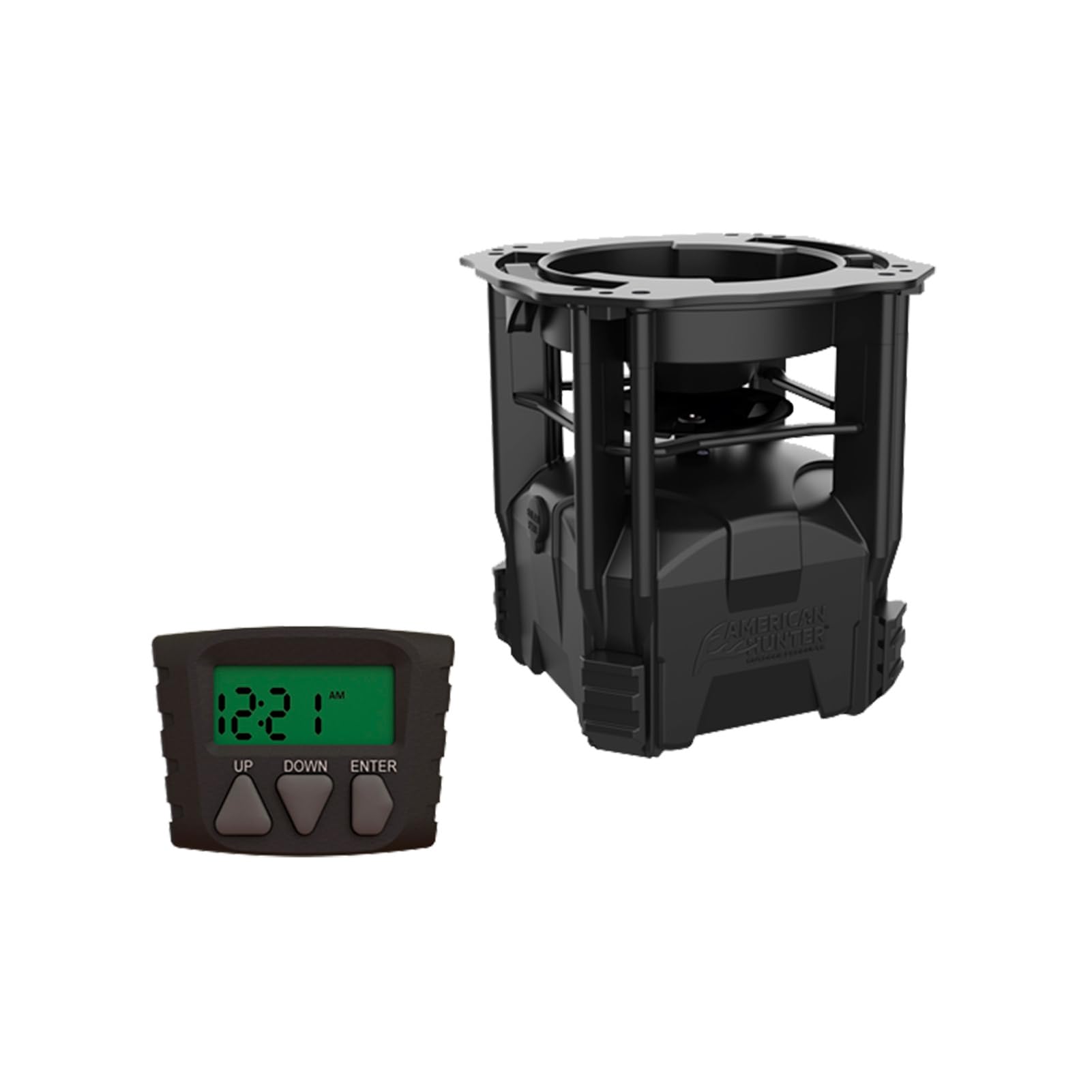 American Hunter Tolva de anidación de 5 galones con Kit de alimentador Digital ECON, estación de alimentación automática Ajustable y Duradera para Ciervos Salvajes, Caza, atracción