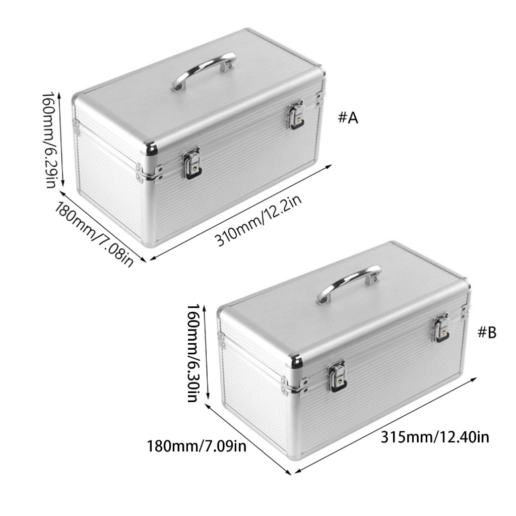 Aluminiowa obudowa ochronna na dyski twarde 10 x 3,5 cala/8 x 8,9 cm i 6 x 2,5 cala gniazda