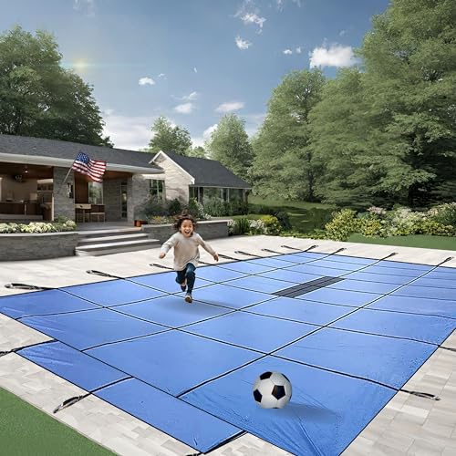 Funda sólida para piscina enterrada 16x32 pies miniatura 1