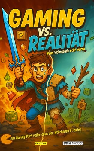 Gaming vs. Realität - Wenn Videospiele echt wären: Das Gaming Buch voller absurder Wahrheiten & Fakten (Gaming Nonsense - Die Bücher-Serie rund um Videospiele)