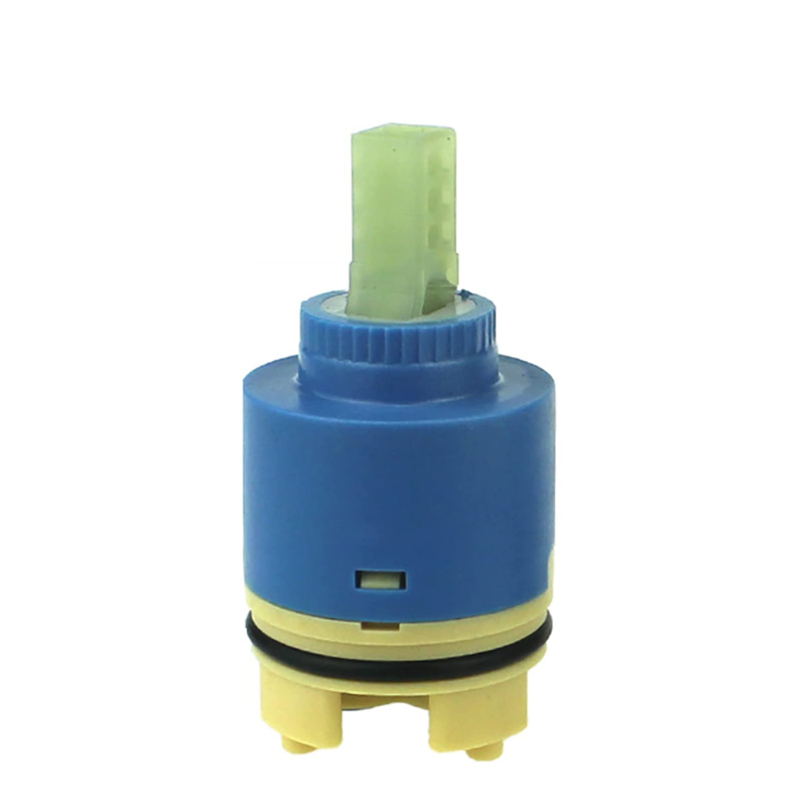 40mm Single Handle Ceramic Faucet Cartridge Replacement - For Bathroom & Kitchen Taps, Blue, Short Leg