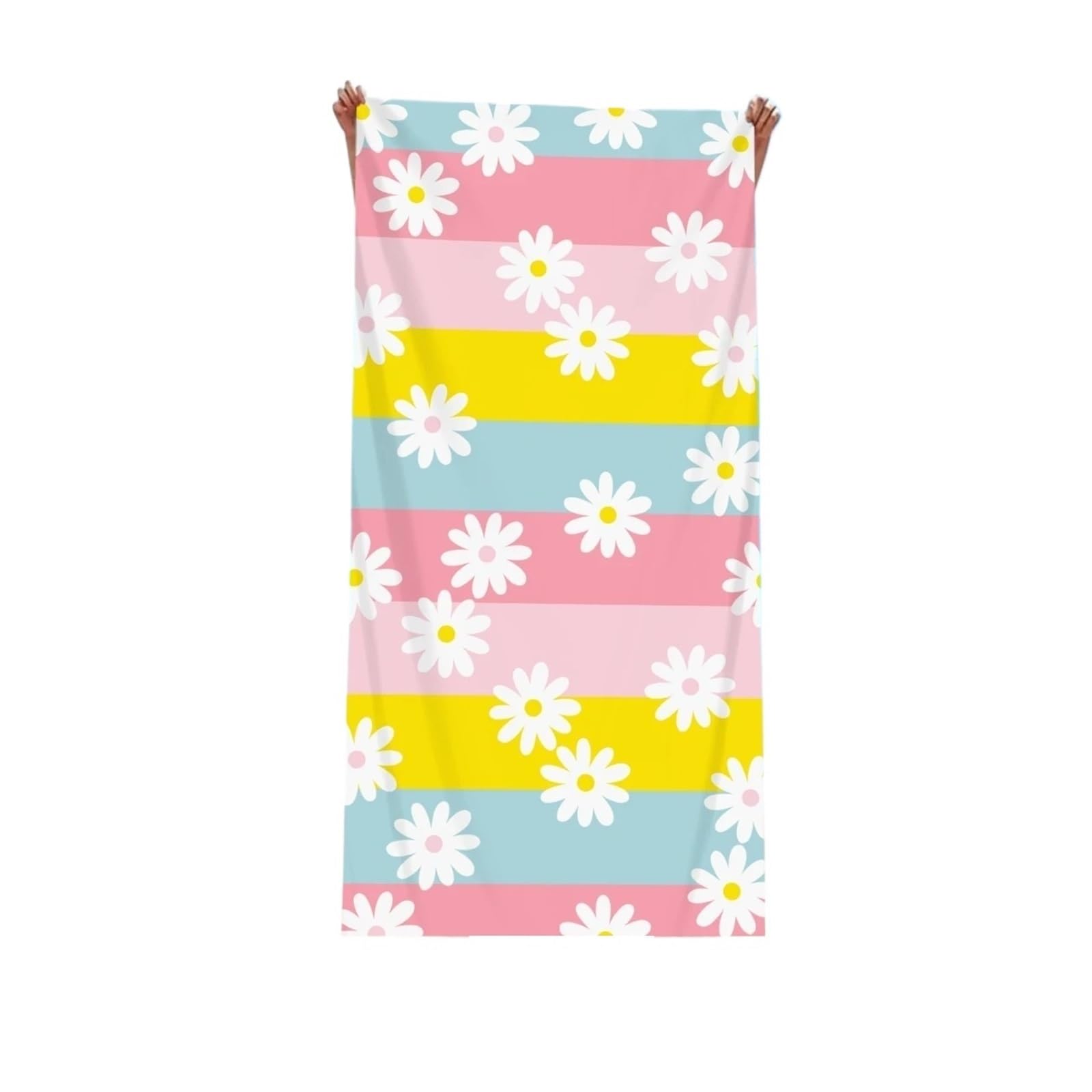 CHTKAGV Geometric Print Beach Towel Large Bath Colorful Swimming Wrap for Travel(C,70x140cm)