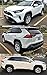 Premium Chrome Trim Clip-on Window Visor Rain Guard Wind Deflector Compatible Fits for 2019-2024 Toyota Rav4 Rav 4
