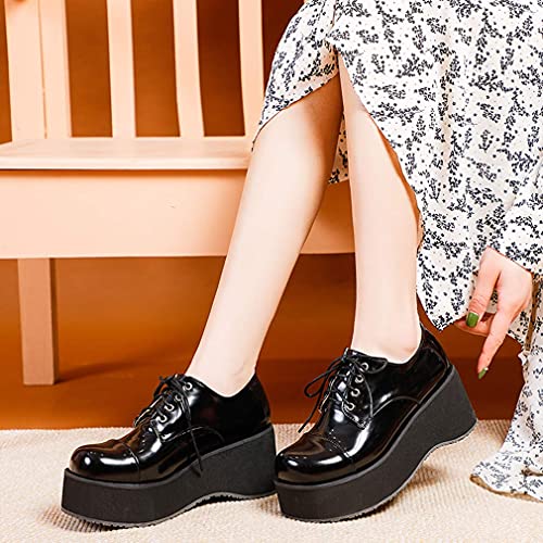 SO SIMPOK Women Gothic Mary Janes Platform Shoes Uniform Dress Wedge Pumps Classic Oxfords Gifts4
